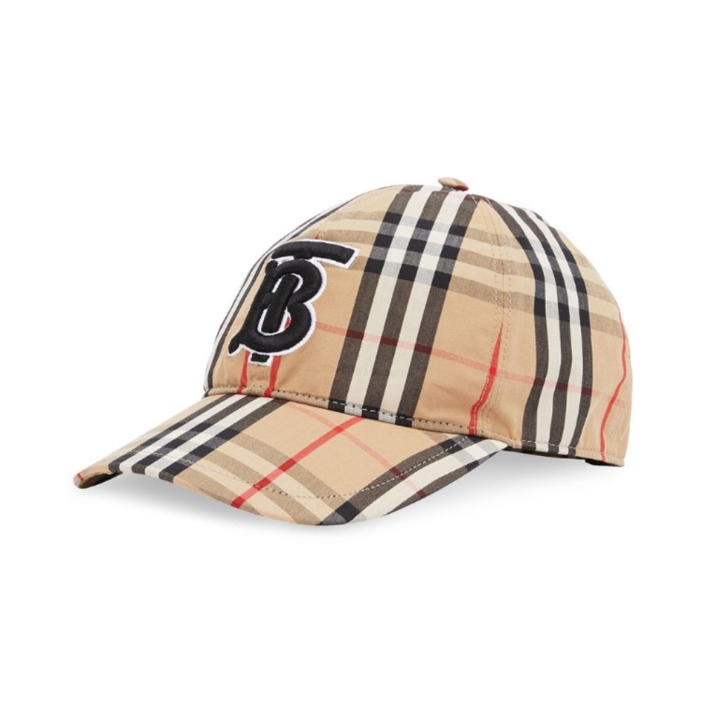 Burberry TB monogram vintage check cap